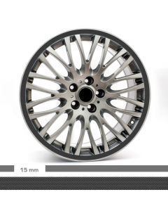 Felgenrandaufkleber Chrom 4mm Motorrad