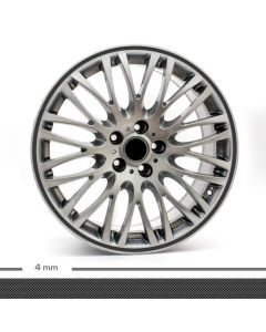 Felgenrandaufkleber Chrom 4mm Motorrad