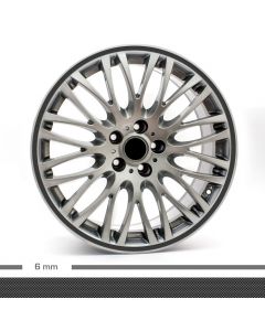 Felgenrandaufkleber Chrom 4mm Motorrad