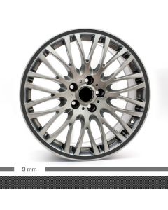 Felgenrandaufkleber Chrom 4mm Motorrad