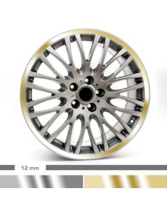 Felgenrandaufkleber Chrom 4mm Motorrad