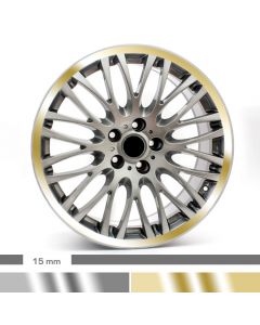 Felgenrandaufkleber Chrom 4mm Motorrad