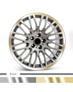 Felgenrandaufkleber Chrom 4mm Motorrad