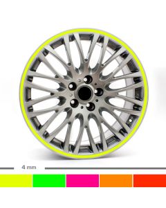 Felgenrandaufkleber Chrom 4mm Motorrad