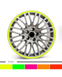 Felgenrandaufkleber Chrom 4mm Motorrad