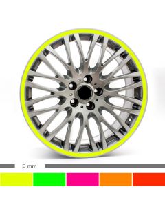 Felgenrandaufkleber Chrom 4mm Motorrad