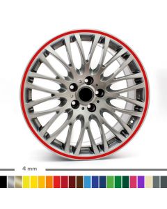 Felgenrandaufkleber Auto 4mm