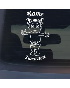 Babyaufkleber "Anna" mit Wunschname