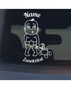 Babyaufkleber "Ben" mit Wunschname