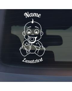 Babyaufkleber "Paul" mit Wunschname