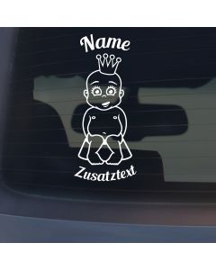 Babyaufkleber "Hannah" mit Wunschname
