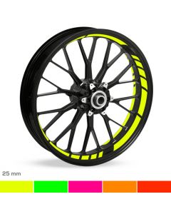 Felgenbettaufkleber GP-Design Neon 25mm