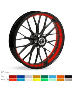 Felgenbettaufkleber GP-Design reflektierend 25mm