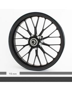 Felgenrandaufkleber Chrom 4mm Motorrad