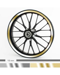 Felgenrandaufkleber Chrom 4mm Motorrad