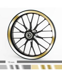 Felgenrandaufkleber Chrom 4mm Motorrad