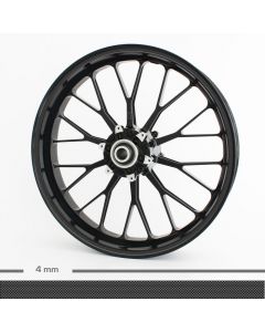 Felgenrandaufkleber Chrom 4mm Motorrad