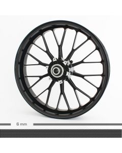 Felgenrandaufkleber Chrom 4mm Motorrad