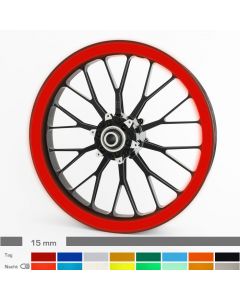 Felgenrandaufkleber 15mm Reflektierend Motorrad