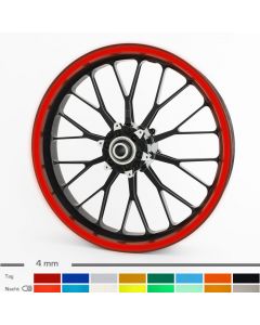 Felgenrandaufkleber 4mm Reflektierend Motorrad
