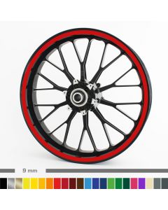 Felgenrandaufkleber Motorrad 9mm