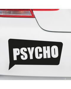 Autoaufkleber Psycho