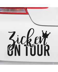 Autoaufkleber Zicken on Tour
