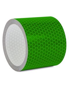 Reflektorband mit Wabenmuster 5cm breit - Grün