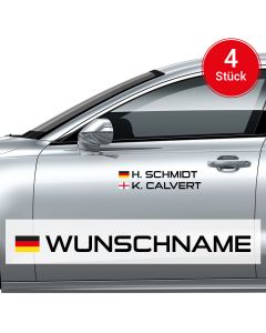 Autoaufkleber mit Flagge | individualisierbar