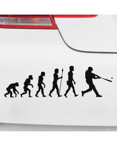 Autoaufkleber Evolution Baseball