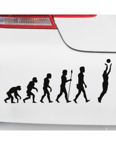 Autoaufkleber Evolution Basketball