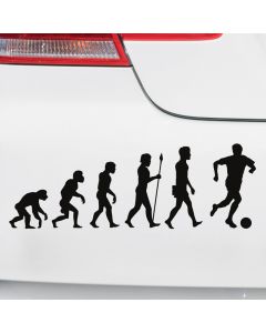 Autoaufkleber Evolution Fußball
