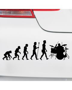 Autoaufkleber Evolution Schlagzeug