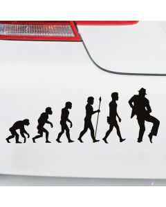 Autoaufkleber Evolution Tanzen