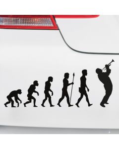 Autoaufkleber Evolution Trompete