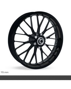 Felgenbettaufkleber Arrow-Design 15mm Carbon