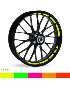 Felgenbettaufkleber Arrow-Design 15mm Neon