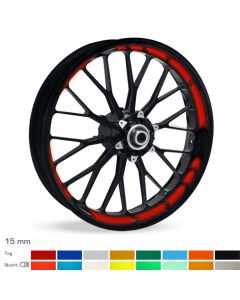 Felgenbettaufkleber Arrow-Design 15mm reflektierend