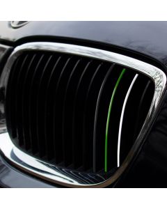 Nierenaufkleber Grün/Schwarz/Weiß, reflektierend