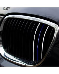 Nierenaufkleber Weiß/Blau/Weiß, reflektierend