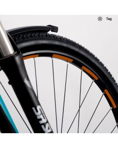 Trekkingfahrrad Aufkleber-Set, reflektierend Wabenmuster