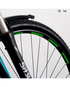 Trekkingfahrrad Aufkleber-Set, reflektierend Wabenmuster