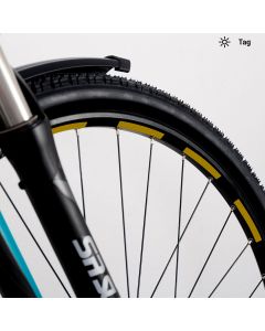 Trekkingfahrrad Aufkleber-Set, reflektierend Wabenmuster