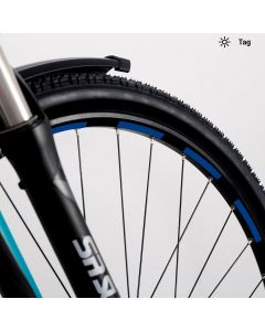 Trekkingfahrrad Aufkleber-Set, reflektierend Wabenmuster