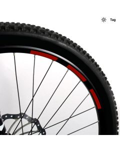 Mountainbike Aufkleber-Set, reflektierend Wabenmuster