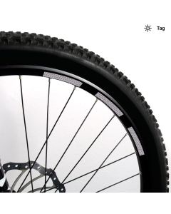 Mountainbike Aufkleber-Set, reflektierend Wabenmuster