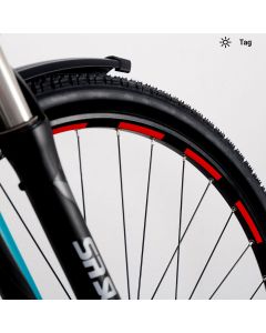 Trekkingfahrrad Aufkleber-Set, reflektierend