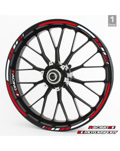 Felgenrandaufkleber RS - Rot