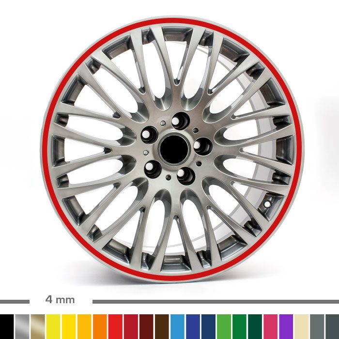 Felgenrandaufkleber 4mm Auto main product photo