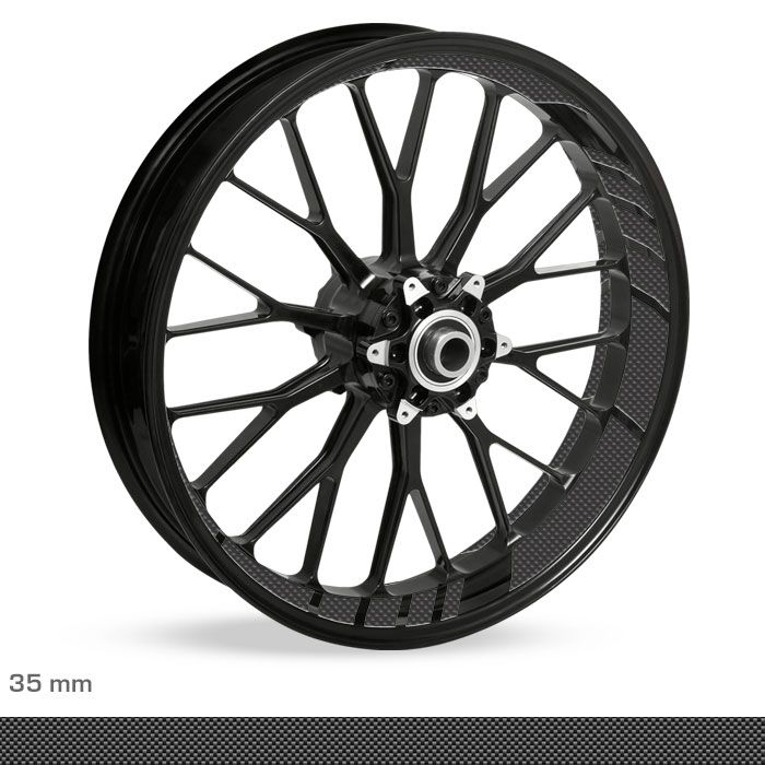 Felgenbettaufkleber GP-Design 35mm Carbon Optik main product photo